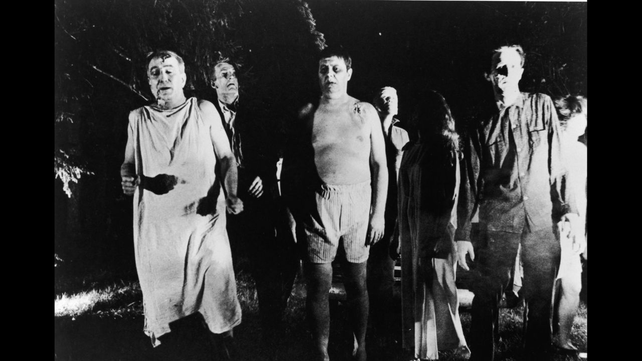 George Romero's 1968 film "Night of the Living Dead" was made for just over $100,000 and grossed more than $30 million worldwide. It also invented the modern zombie movie, with brain-eating undead ghouls threatening the human population.