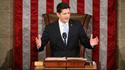 Rep. Paul Ryan, R-Wis. speaks in the House Chamber on Capitol Hill in Washington, Thursday, Oct. 29, 2015. Republicans rallied behind Ryan to elect him the House's 54th speaker on Thursday as a splintered GOP turned to the youthful but battle-tested lawmaker to mend its self-inflicted wounds and craft a conservative message to woo voters in next year's elections. (AP Photo/Andrew Harnik)