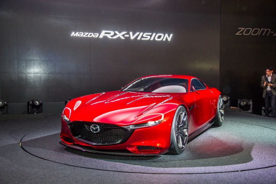 Mazda has the biggest single draw at Tokyo with its dramatic RX-Vision concept.