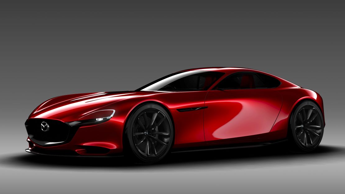 Mazda's RX-Vision will revive its rotary engine technology, previously seen on the RX-7. 