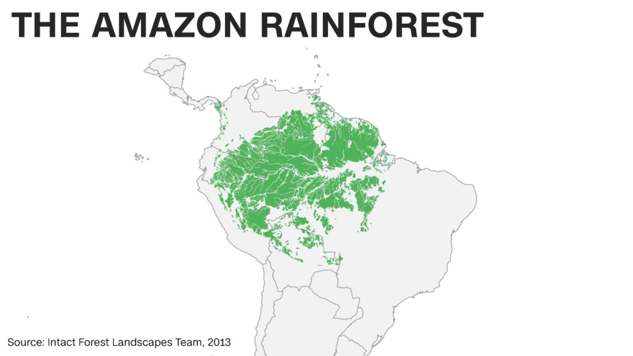 Amazon rainforest map