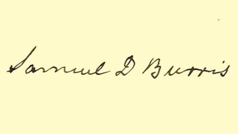 Bev Laing, a Delaware state historian, said of Burris: "The first time I saw his signature it was very powerful."
