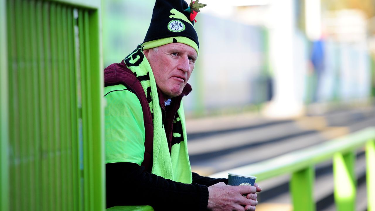 Forest Green used to play in black and white but Vince changed the club's colors when he took over in 2010.