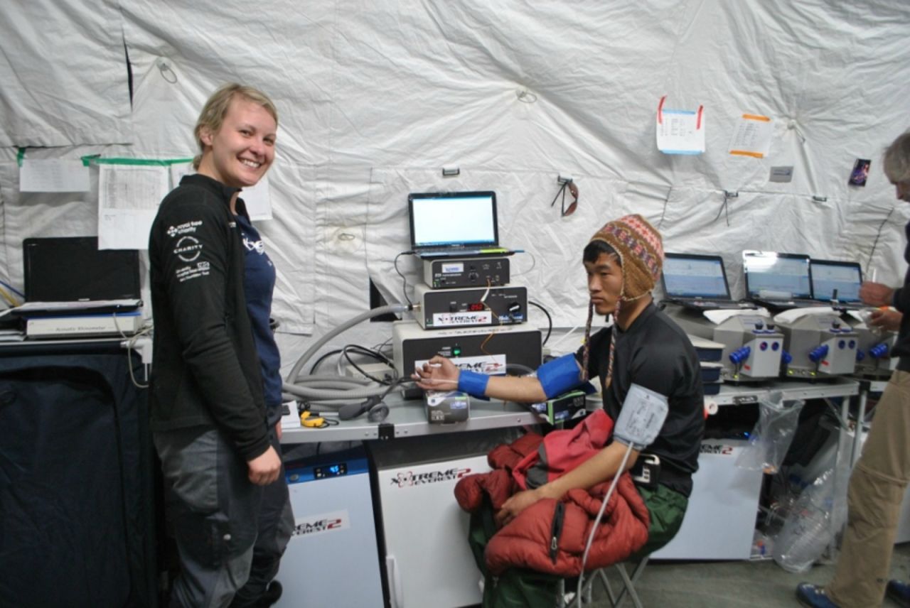 In 2013, the Xtreme Everest research team conducted experiments on Sherpas and other volunteers at high altitudes to discover how Sherpas thrive at such heights. 