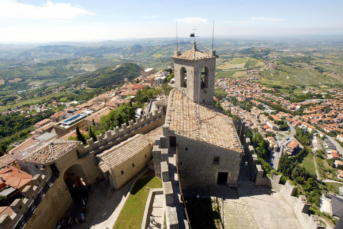 San Marino: Not much in the way of flat surfaces. 