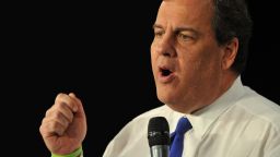 Republican presidential candidate and New Jersey Gov. Chris Christie, speaks at the Growth and Opportunity Party, at the Iowa State Fair in Des Moines, Iowa, Saturday October 31, 2015.