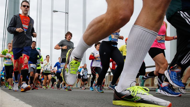 Runners cross the Verrazano-Narrows Bridge at the start of <a href="index.php?page=&url=http%3A%2F%2Fbleacherreport.com%2Farticles%2F2584896-new-york-marathon-results-2015-mens-and-womens-top-finishers%3Futm_source%3Dcnn.com%26utm_medium%3Dreferral%26utm_campaign%3Deditorial" target="_blank" target="_blank">the marathon</a>.