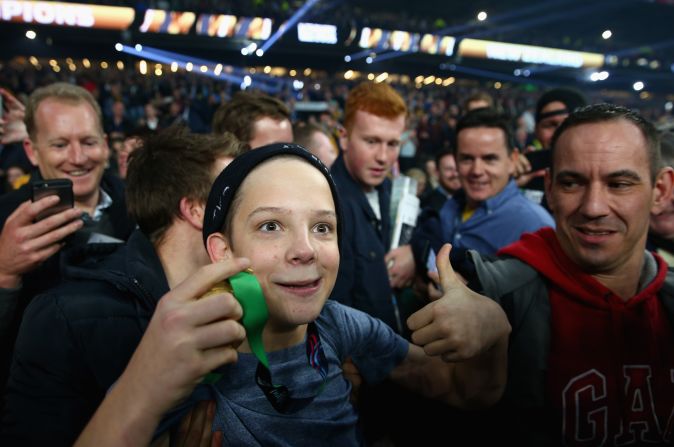 Understandably, the fan in question was delighted with the gesture but later tried to return the medal to its rightful owner.