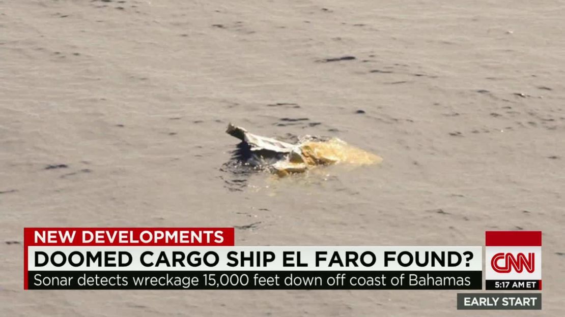Floating debris from El Faro wreckage