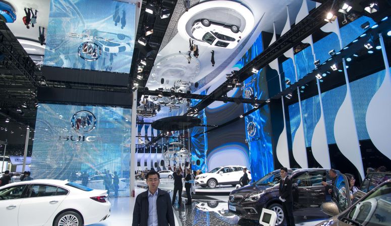 Despite a slowdown in auto sales growth -- halved to 7% in 2014, the Shanghai Auto Show is still one of the world's largest. Check out some of the most extravagant models <a href="index.php?page=&url=http%3A%2F%2Fedition.cnn.com%2F2015%2F04%2F18%2Fasia%2Fchina-cars%2F">during this year's show</a>.