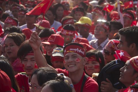 There are more than a dozen political parties in the running, but the NLD's main rival will be the incumbent ruling party, which enjoys the support of the military, which is itself guaranteed to hold at least 25% of the seats in the next parliament.