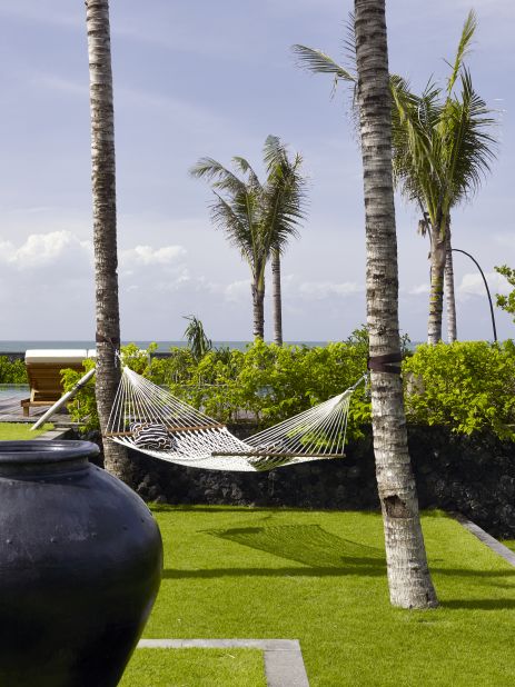 Arnalaya isn't all about physical exertion. The lawn is speckled with water fountains, frangipani trees and giant hammocks strung between palms fronted by a crystal blue 20-meter saltwater pool.  Beyond that lies surfing mecca Echo Beach.