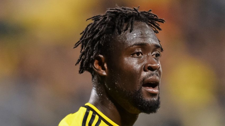 COLUMBUS, OH - MARCH 14:  Kei Kamara #23 of the Columbus Crew SC in action against Toronto FC on March 14, 2015 at MAPFRE Stadium in Columbus, Ohio.  (Photo by Jamie Sabau/Getty Images)