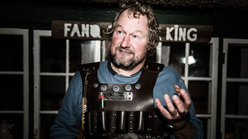 Jesper Voss is the self-anointed Fanoe Oyster King. He guides safaris off the island's coast.