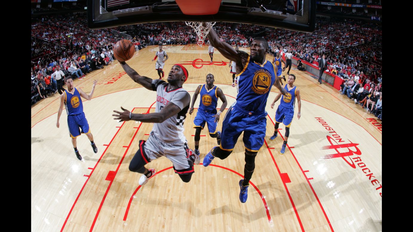 Houston Rockets guard Ty Lawson drives to the hoop while playing the Golden State Warriors on Friday, October 30. The NBA regular season started Tuesday, October 27.