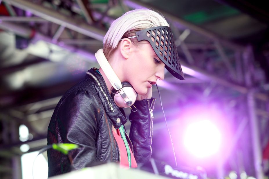 DJ Nussy was on the decks as she entertained the crowds at Flemington.