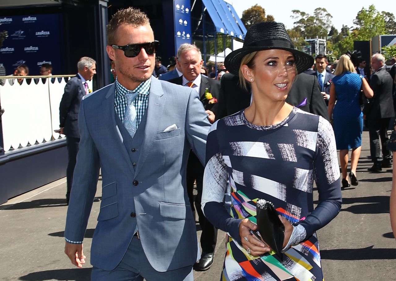 The celebrities were out in force with Lleyton Hewitt, the Australian tennis player, just one famous face at the racecourse. 