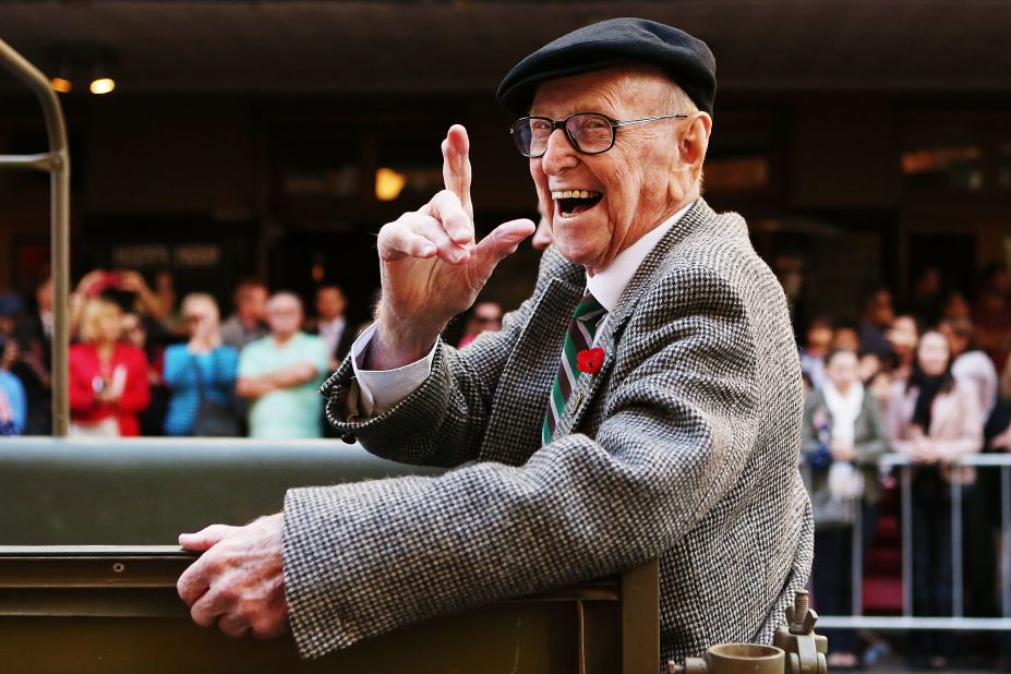 The universal health care system in Australia, combined with Australians' outdoor lifestyle, help people live longer, according to experts. Pictured, a war veteran during ANZAC Day.