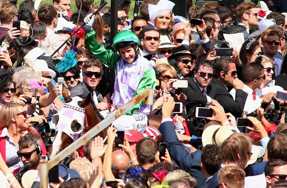 Payne was mobbed by adoring fans after her surprise triumph. 