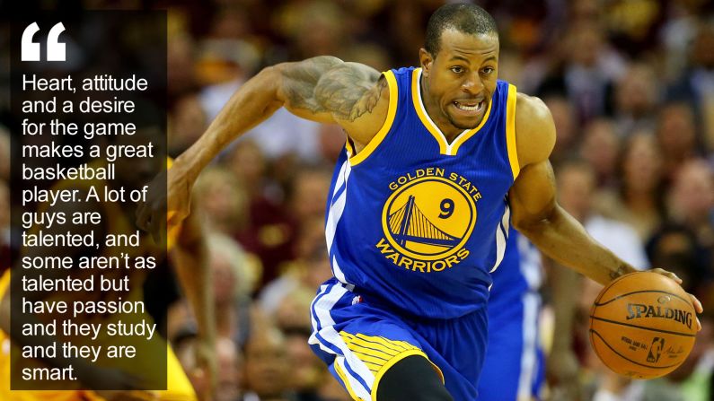 For Andre Iguodala, basketball is a game of teamwork, selflessness, leadership and, oddly, cooking. The NBA's "chef" has whipped up a championship-winning recipe. <a href="index.php?page=&url=http%3A%2F%2Fedition.cnn.com%2F2015%2F11%2F04%2Fsport%2Fandre-iguodala-golden-state-nba-basketball-olympics%2Findex.html" target="_blank">Read more</a>