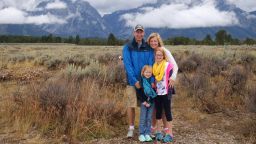 Monica Sakala, her husband and their two girls, ages 6 and 9 