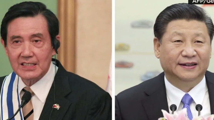chinese president xi jinping taiwan president Ma Ying jeou meet rivers intv nr _00002510.jpg
