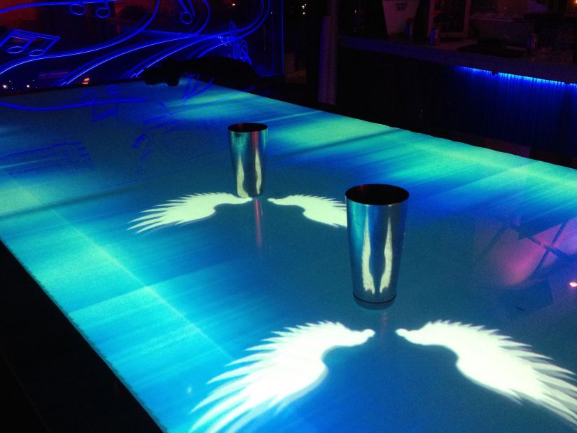 ...while interactive bar tables could make networking easier. 