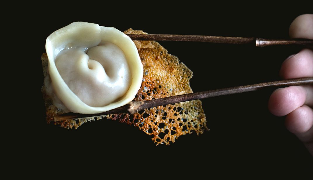 Lee recently threw a dumplings party to mourn the loss of her dog, Dumpling. "These cute ravioli-like pot stickers have juicy radish and pork filings, plus an extra disk of crispy and salty personality," says Lee. 