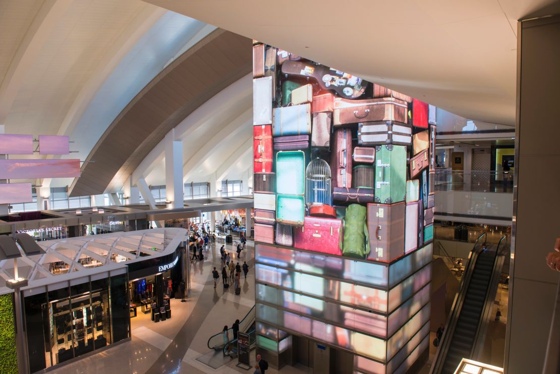 Moment Factory is inspired by L.A. iconography and destinations served by LAX Airport.