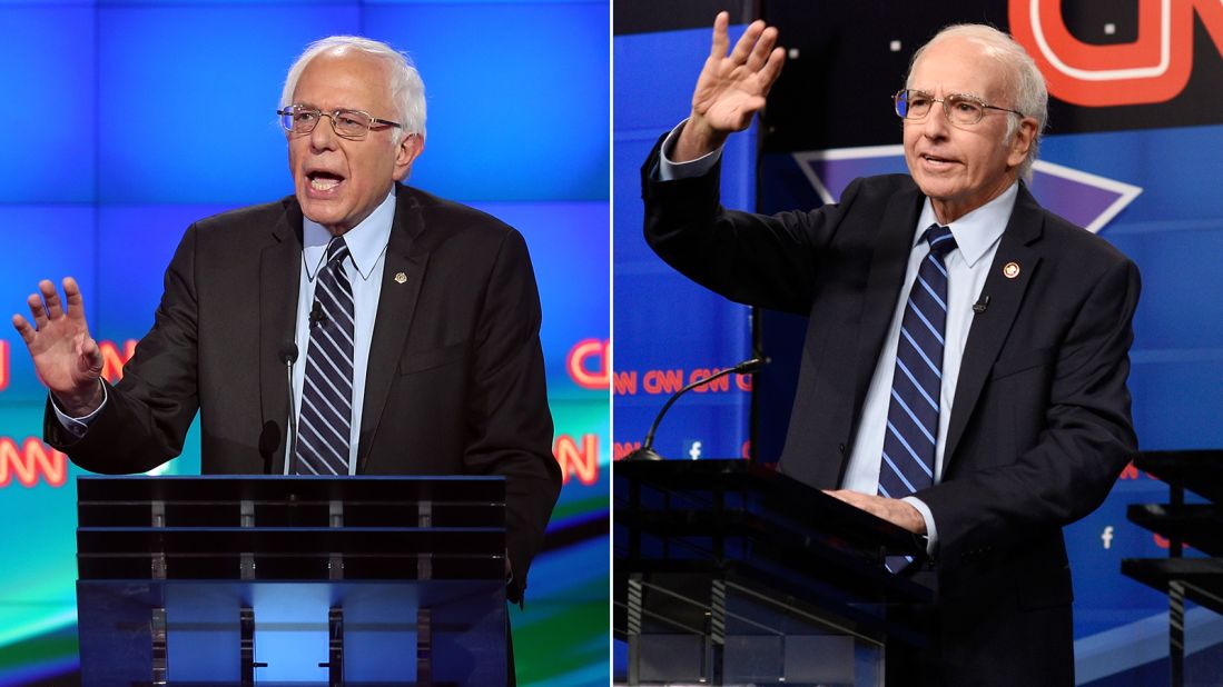 Larry David may have been <a href="http://www.cnn.com/2015/10/18/entertainment/larry-david-bernie-sanders-snl-feat/" target="_blank">born</a> to play Bernie Sanders. The "Curb Your Enthusiasm" star played the presidential candidate in a skit that was a parody of the CNN Democratic debate. David received favorable reviews of his depiction of the presidential candidate.