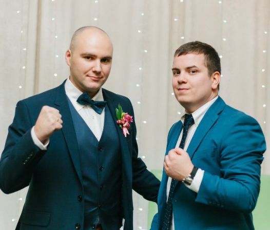 Gordin (right) and Voytolovsky, who have been best friends since meeting on a holiday in the Crimea ten years ago.