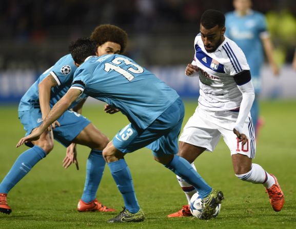 Lyon's hopes of making it through to the next stage look finished after it was beaten 2-0 at home by Zenit. The Russian side, which tops Group H, was indebted to Artem Dyzuba, who scored both goals.