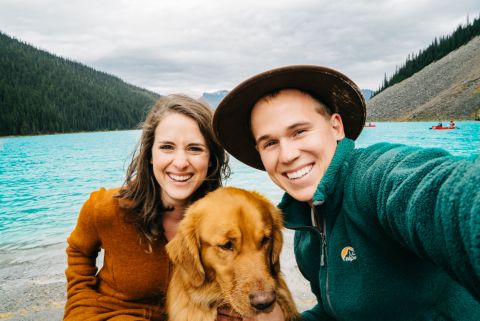 The Lawrences live in Aspen, Colorado -- which, like Lake Louise, hosts the world's top skiers on the World Cup circuit. They never expected their little guy to become a star too -- but every dog has its day.