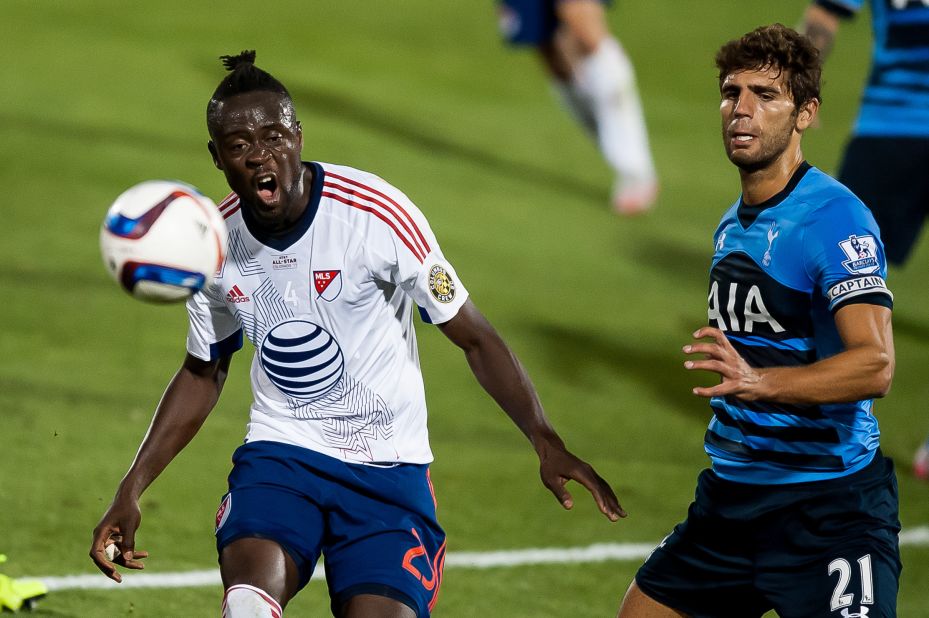 Kei Kamara (left) is on the shortlist for the 2015 MLS player of the year award after being joint top scorer in regular season.