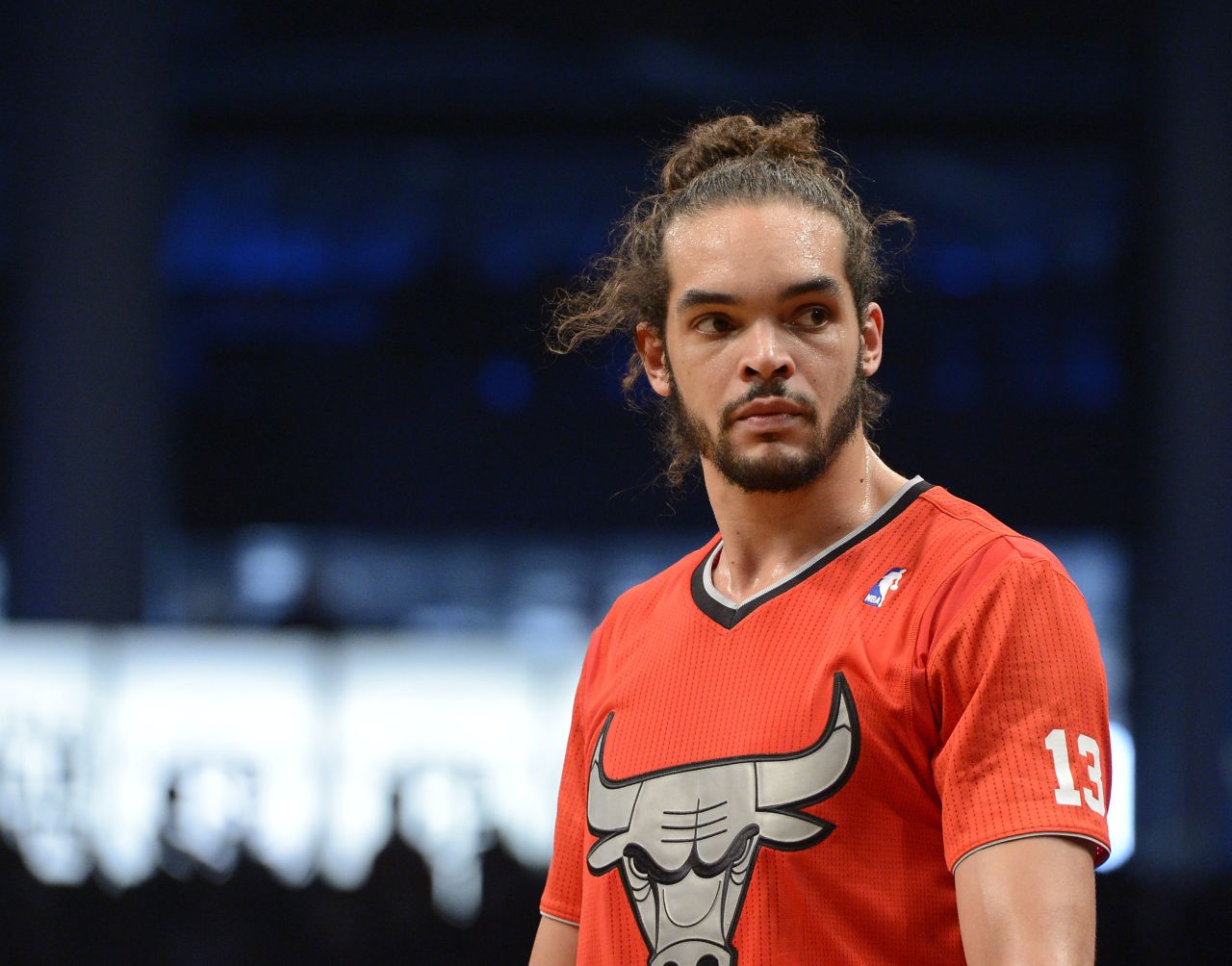 Joakim Noah of the Chicago Bulls has been sporting the Samurai top-knot look for years. Noah's father Yannick is a French former tennis champ known for his dreadlocks, and his mother was once Miss Sweden. 