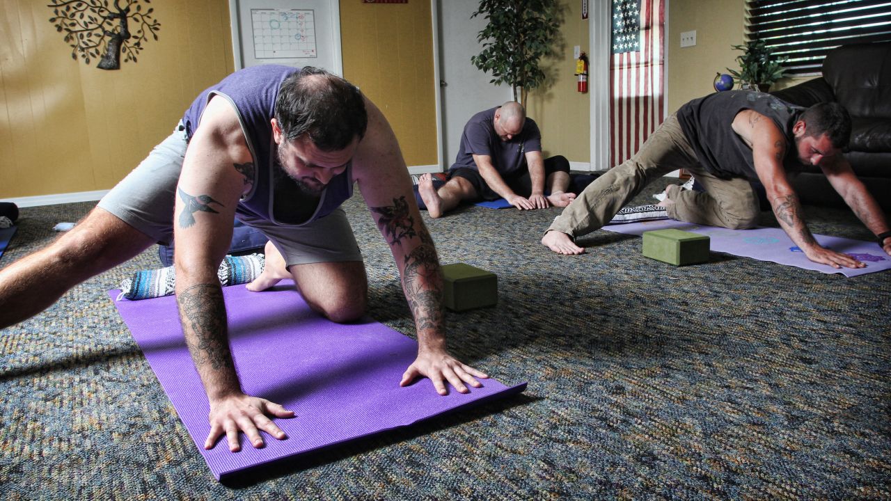 "By ... experiencing and controlling physical sensations and connecting breath and movement, participants maintain attention within their bodies and remain present on their mats, " Santas said of practicing yoga postures.