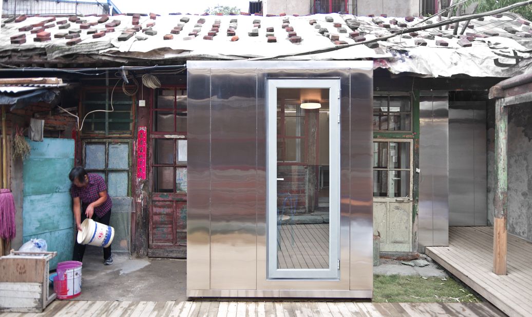 The Courtyard House Plug-in is a way of renovating historic courtyard houses in Beijing, without tearing anything down. It's a prefabricated modular structure that is built inside the original structures.   