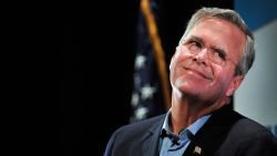 NORTH LAS VEGAS, NV - OCTOBER 21: Republican presidential candidate Jeb Bush speaks during the LIBRE Initiative Fourm at the College of Southern Nevada on October 21, 2015 in North Las Vegas, Nevada. Bush said earlier in the day if elected president, he'd try to move the Interior Department's headquarters to the West, closer to the needs of the community. (Photo by David Becker/Getty Images)