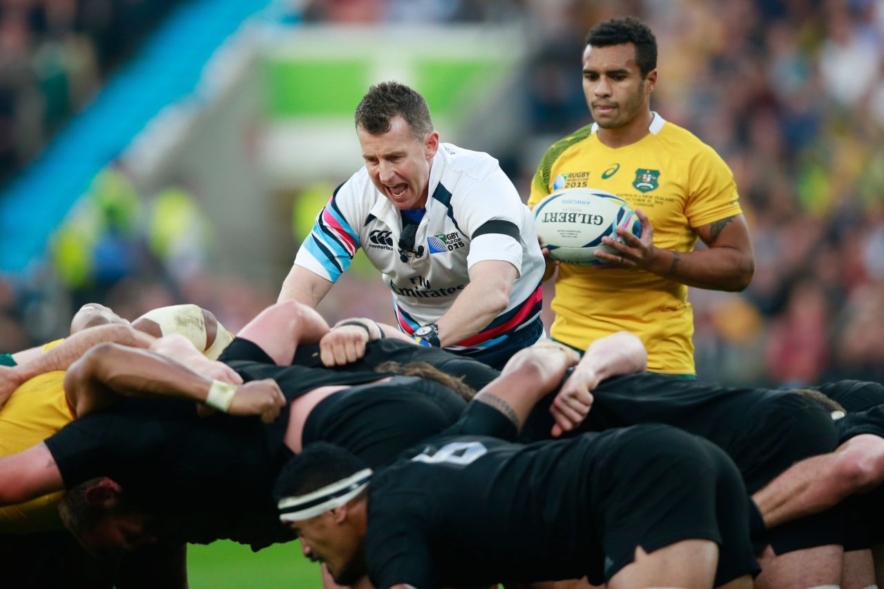 Nigel Owens is known for his no-nonsense refereeing and was chosen to run the rule over the 2015 World Cup final between New Zealand and Australia but the gay referee says his biggest challenge was accepting his sexuality.