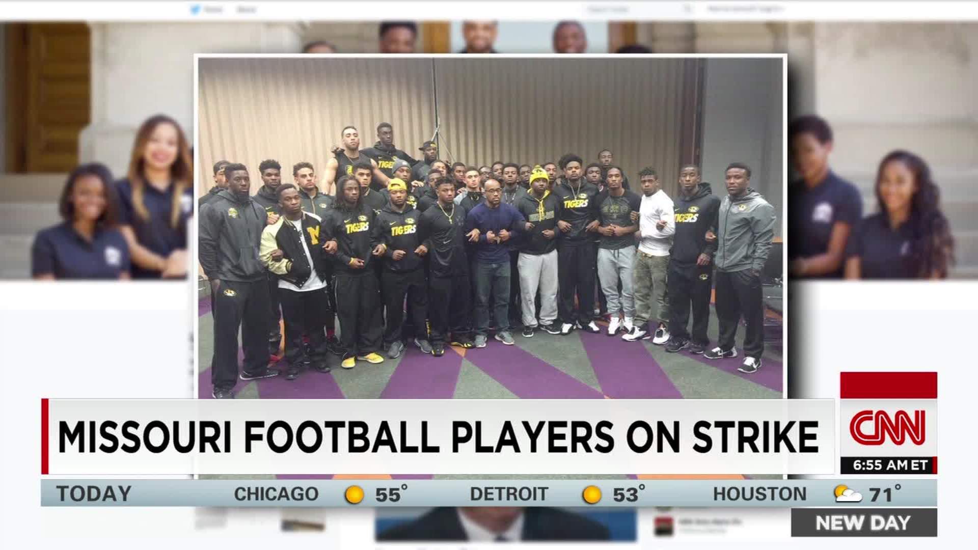 Missouri football players strike amid racism protest