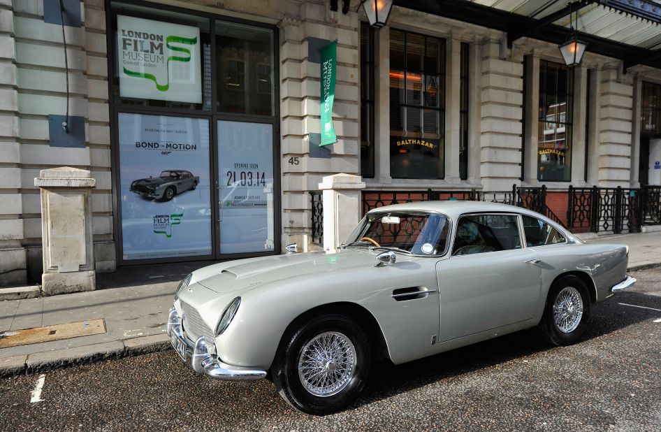 The Aston Martin DB5 is considered one of the <a href="http://edition.cnn.com/2015/10/26/autos/coolest-007-bond-cars-of-all-time/">coolest Bond cars of all time</a>. Pictured above is an Aston Martin DB5 used in the "GoldenEye" Bond film in 1995. Other versions of the car have sold as the most expensive cars in film to date, with black and red versions of the car featured in other Bond films sold in the millions. 
