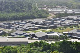 A photo of the Christmas Island Detention Centre, taken in 2013