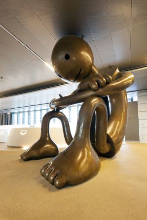 World-renowned sculptor Tom Otterness is best known for his bronze figures (pictured). Those traveling through Qatar, however, can play in his overgrown playground. The Qatar Museums Authority has invested considerable funds in filling the airport with some of the world's most famous (and edgiest) artists, including Damien Hirst.
