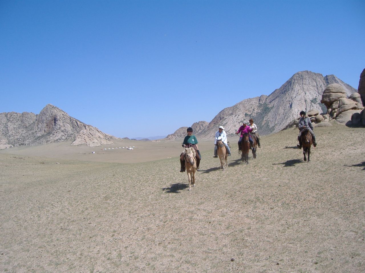 Riding across the vast Mongolian wildernesses is a pleasure that future generations might not get to experience, Sales thinks. "Places like Mongolia are changing so quickly -- they've already got mobile phones and satellite dishes, so I don't know how long it's going to be like that," he says.  