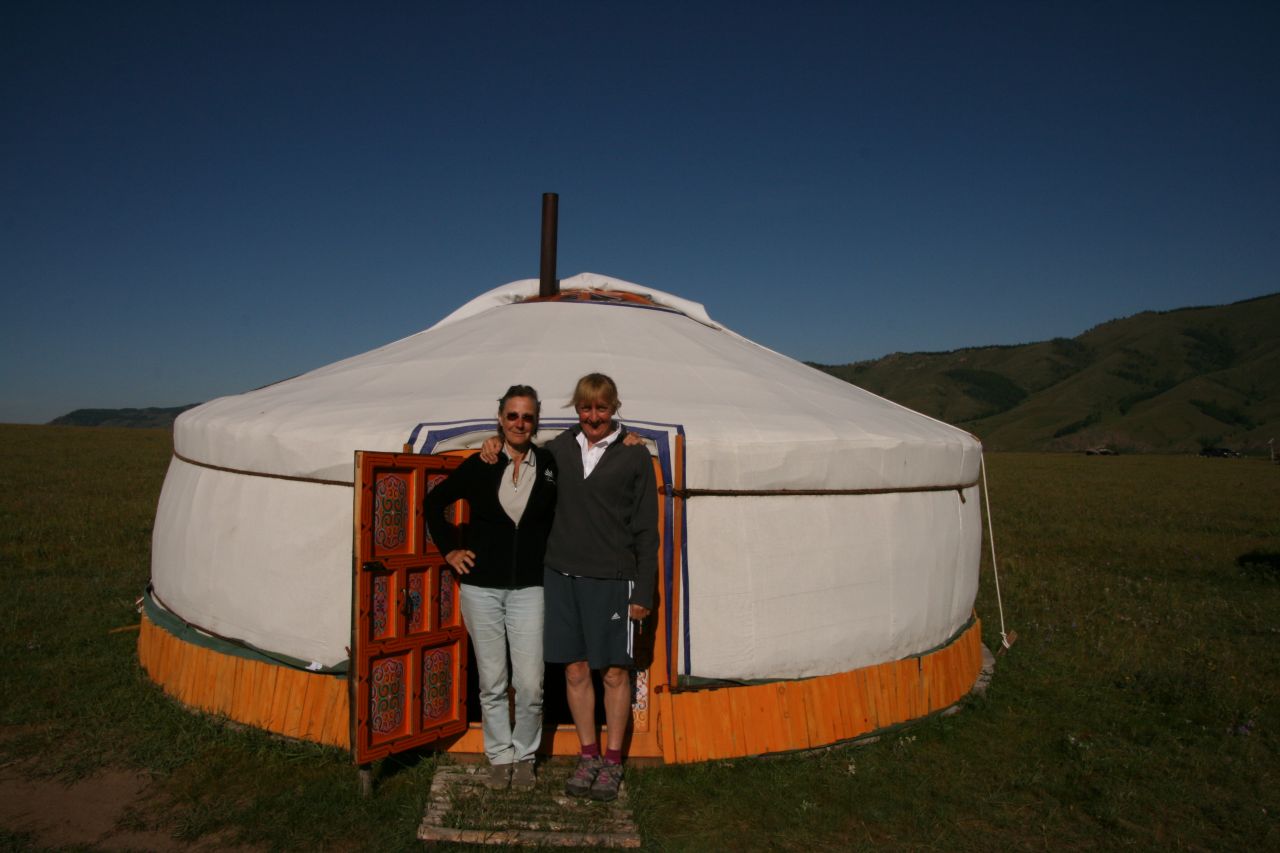 Visitors can stay in traditional yurts during their stay in Mongolia.  