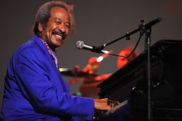 Allen Toussaint performs on stage at Bluesfest 2013 in  Australia.