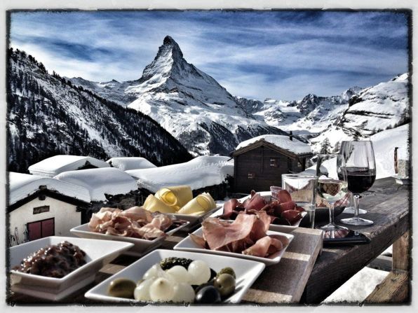 Housed in a 100-year-old building in Zermatt, Switzerland, <a href="index.php?page=&url=http%3A%2F%2Fwww.chezvrony.ch%2Fde%2Frestaurant%2Findex.php" target="_blank" target="_blank">Chez Vrony</a> offers stunning views of the Matterhorn. Its treats include homemade cheeses, sausages and meats, as well as the house speciality -- Vrony burger.