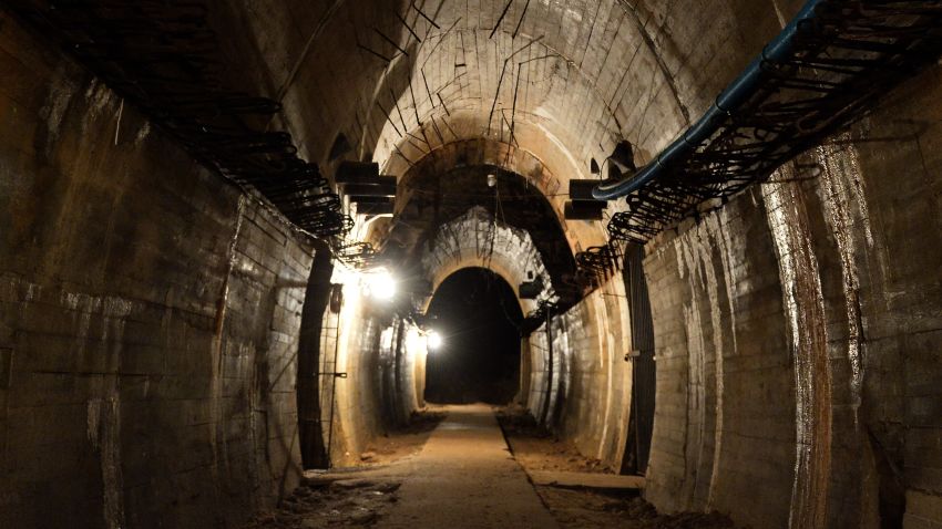 Underground galleries, part of Nazi Germany "Riese" construction project are pictured under the Ksiaz castle in the area where the "Nazi gold train" is supposedly hidden underground, on August 28, 2015 in Walbrzych, Poland. Poland's deputy culture minister on Friday said he was 99 percent sure of the existence of the alleged Nazi train that has set off a gold rush in the country. AFP PHOTO / JANEK SKARZYNSKI        (Photo credit should read JANEK SKARZYNSKI/AFP/Getty Images)