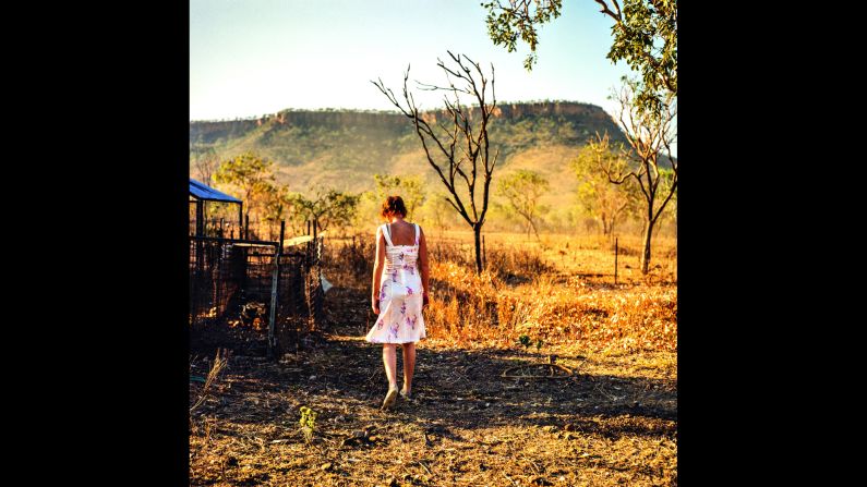 "In Australian literature women in the outback are understandably described as tough personalities with lots of guts. We spent most of our time on stock camps and the few 'jillaroos' we met and photographed there had to put up with the same hard life as the men," Ludwigson wrote in an email. "But they had a good influence on the some times foul language around the campfire." Pictured is Vicki Irene, 21, a station cook in Bradshaw, Northern Territory.