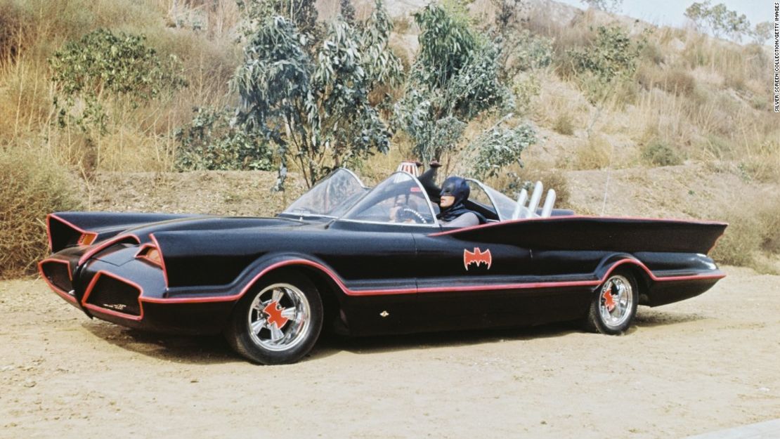 The Batmobile featured in the 1966 television series. 